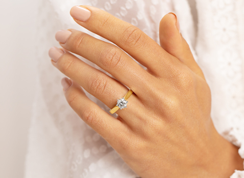 Yellow Gold Solitaire Engagement Ring Yellow Gold Solitaire Engagement Ring