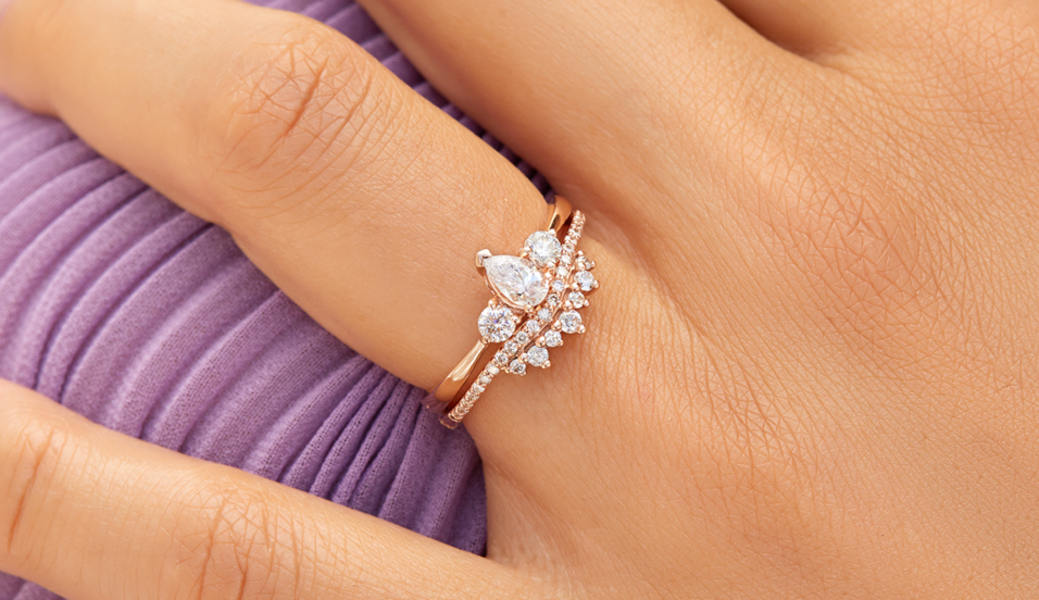 Trending Rose Gold Bridal Rings (And how to wear them)