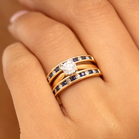 Gemstone Wedding Bands Gemstone Wedding Bands