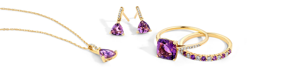 Amethyst shades range from pale lavender to deep violet. Its mythology stretches as far back as Ancient Greece, and it is said to symbolise wisdom, stability, and strength. Gift to someone special with a February birthday, or who will simply love the meaning and beauty of Amethyst.