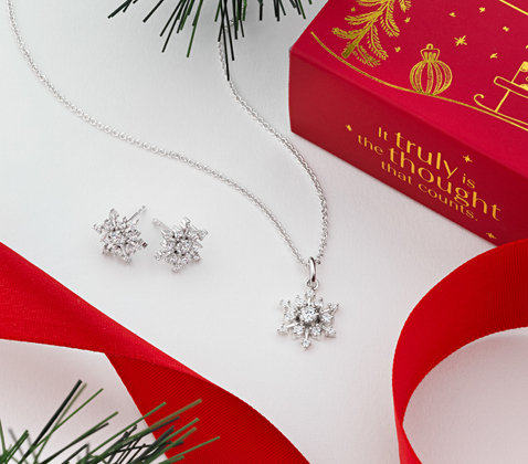 Snowflake Earrings and Necklace Snowflake Earrings and Necklace