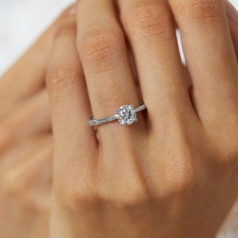 White Gold Solitaire Southern Star Engagement Ring White Gold Solitaire Southern Star Engagement Ring