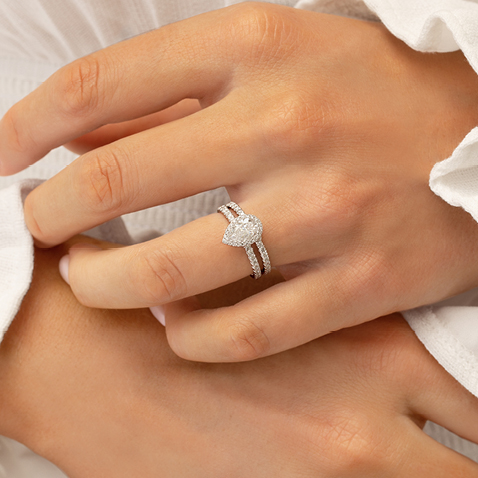 Wedding band to match engagement ring clearance