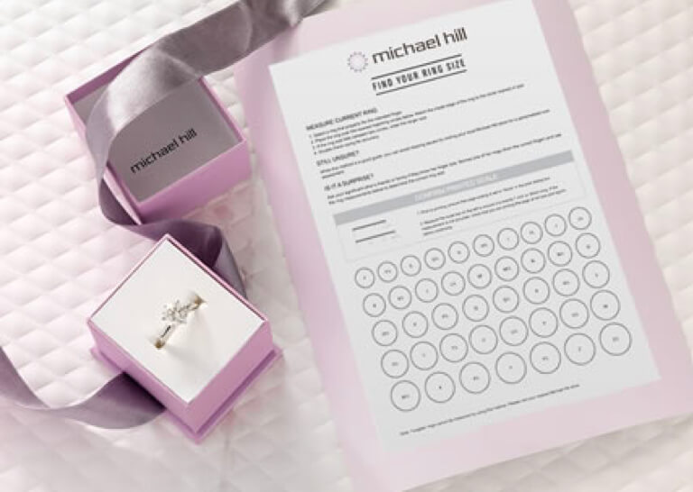 ring and jewellery sizing guide at michael hill canada