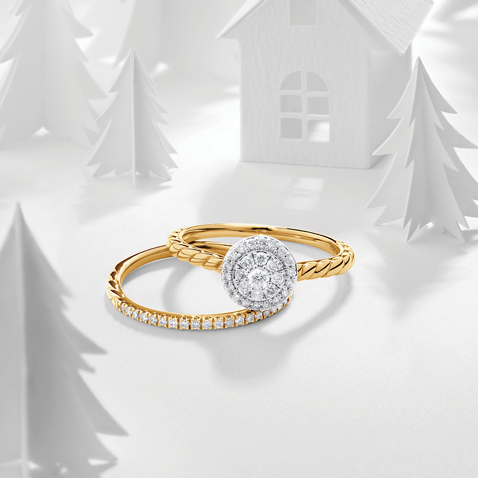 Yellow Gold Bridal Set Yellow Gold Bridal Set