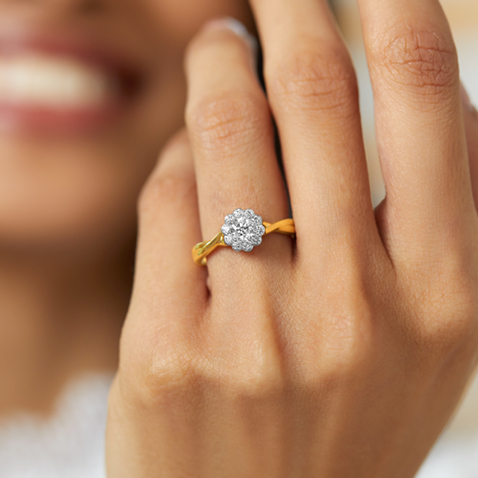 Yellow Gold Southern Star Engagement Ring Yellow Gold Southern Star Engagement Ring