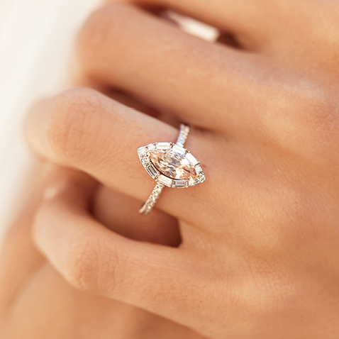 Sir Michael Hill Designer Bridal Collection Morganite Engagement Ring Sir Michael Hill Designer Bridal Collection Morganite Engagement Ring